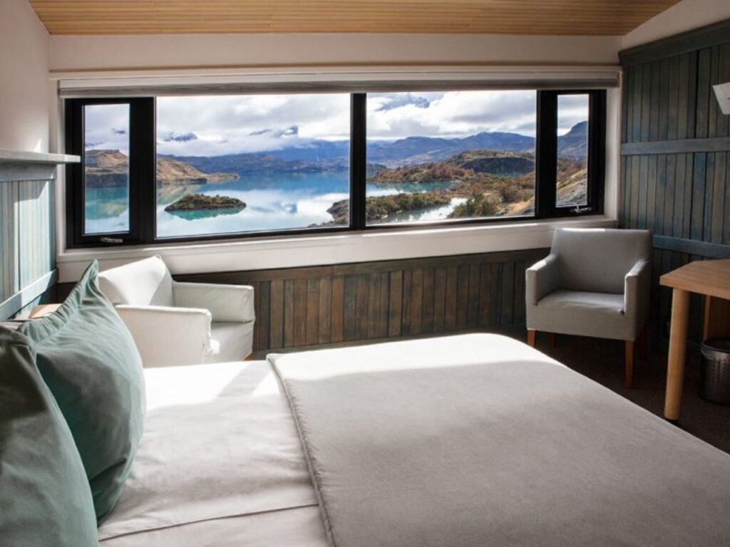 Guest room at the Explora Torres del Paine