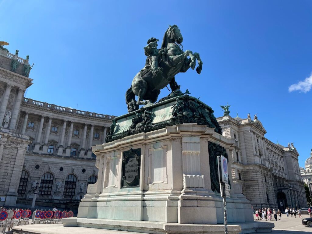 Prince Eugene monument in Vienna