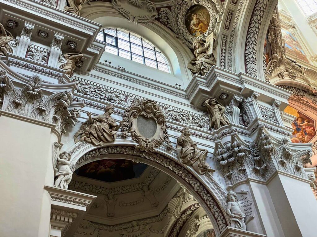 Stucco in St. Stephen's Cathredal, Passau, Germany