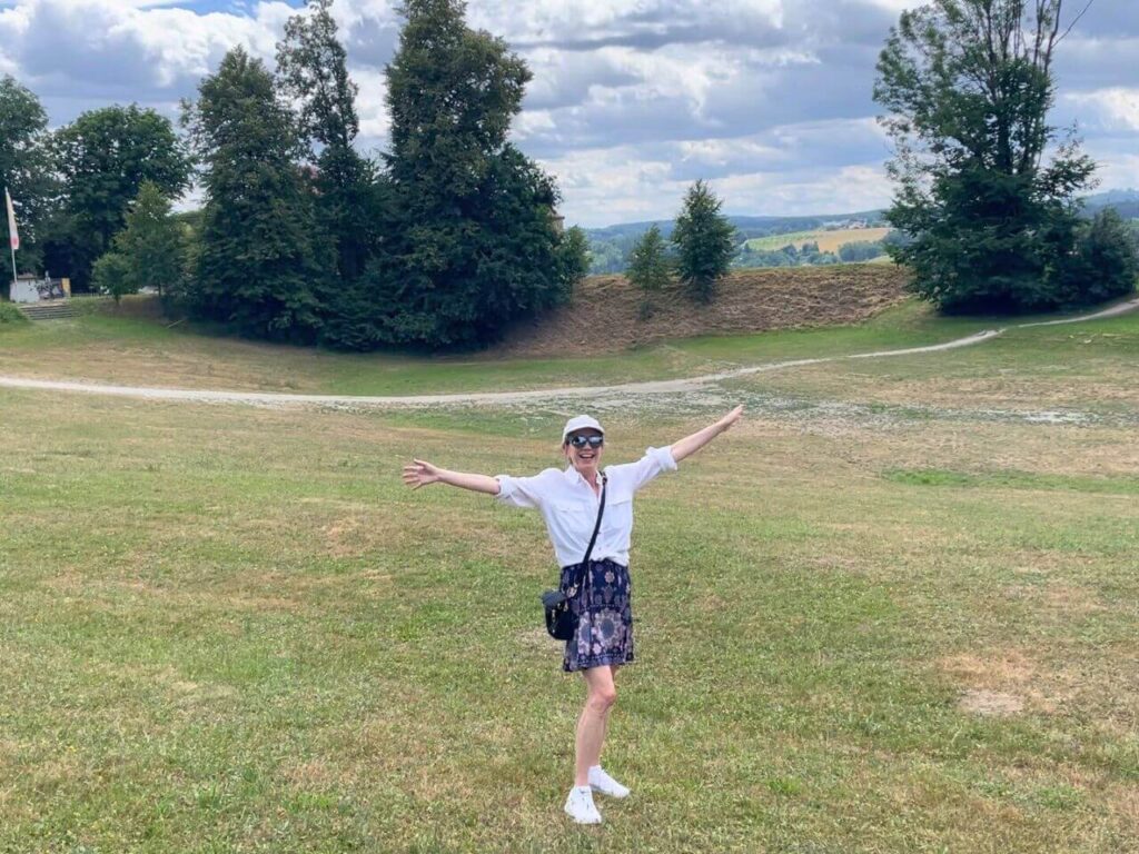 Twirling at top of Veste Oberhaus Castle